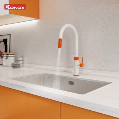 Vòi rửa bát Konox Lasi Orange