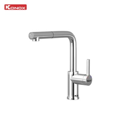 Vòi rửa bát dây rút Konox Lumo Smart Chrome