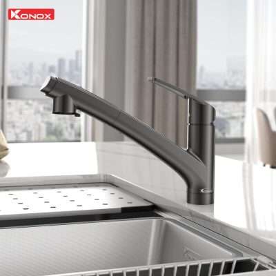 Vòi rửa bát Konox Kira Gun Metal